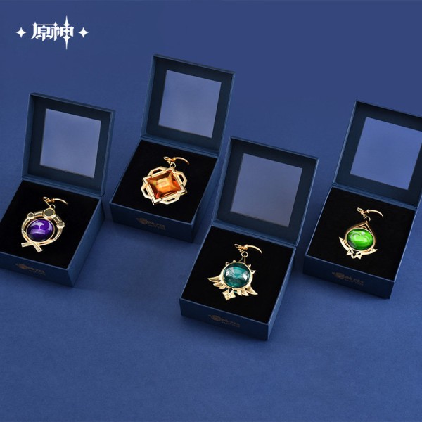 miHoYo Genshin Impact Theme Vision Keychain Series Pendant Accessories